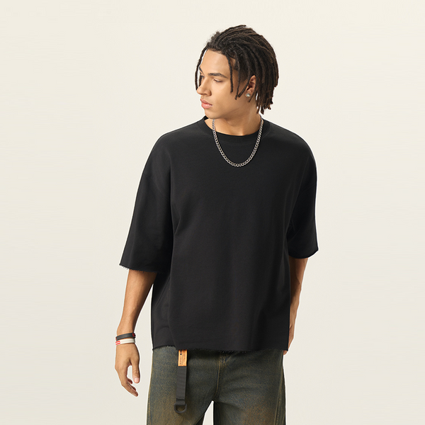 (NEW) Truth Unlimited Men’s Cropped Terry T-shirt（280GSM）