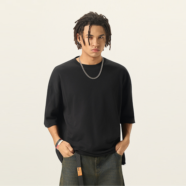 (NEW) Truth Unlimited Men’s Cropped Terry T-shirt（280GSM）