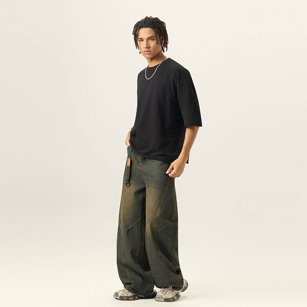 NEW Truth Unlimited "Stolen Legacy" Men’s Heavyweight Cropped Terry T-Shirt