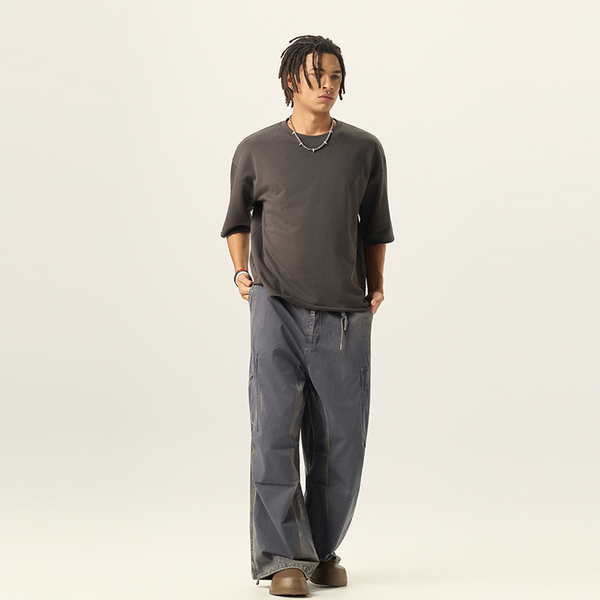 (NEW) Truth Unlimited Men’s Cropped Terry T-shirt（280GSM）