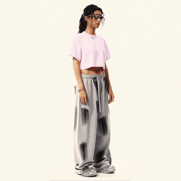 (NEW) Truth Unlimited Women's Washed Loose Fit Cropped Crewneck T-shirt(230GSM)