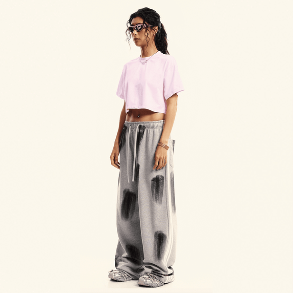 (NEW) Truth Unlimited Women's Washed Loose Fit Cropped Crewneck T-shirt(230GSM)