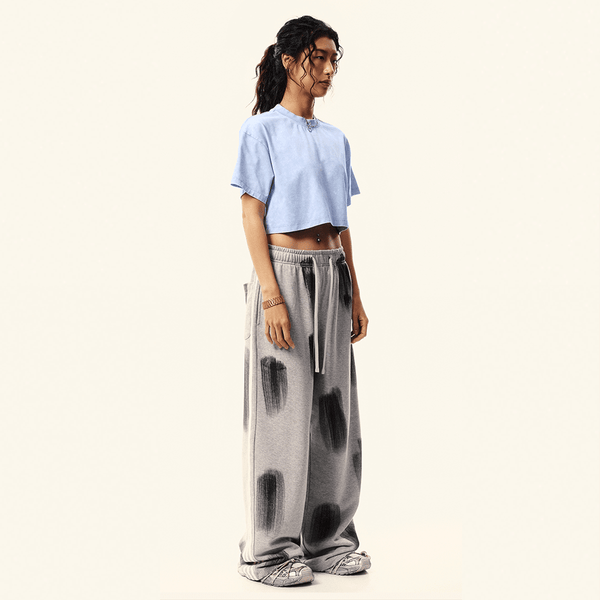 (NEW) Truth Unlimited Women's Washed Loose Fit Cropped Crewneck T-shirt(230GSM)