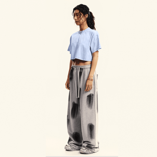 (NEW) Truth Unlimited Women's Washed Loose Fit Cropped Crewneck T-shirt(230GSM)