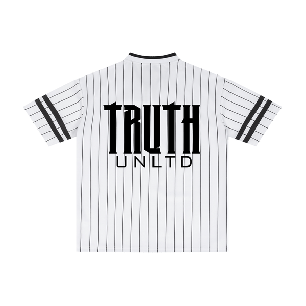 Truth Unlimited Unisex Striped Loose V-Neck T-Shirt