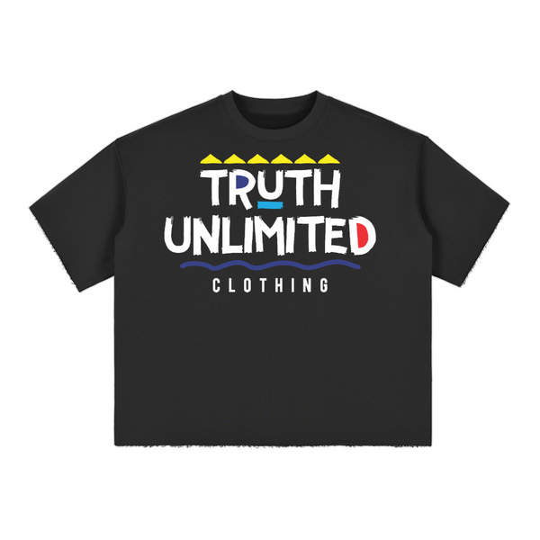 (NEW) Truth Unlimited Men’s Cropped Terry T-shirt（280GSM）