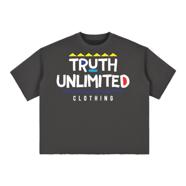 (NEW) Truth Unlimited Men’s Cropped Terry T-shirt（280GSM）