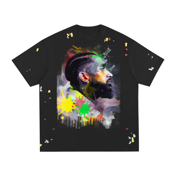 Truth Unlimited "Nipsey Hussle" Paint Splatter T-Shirt