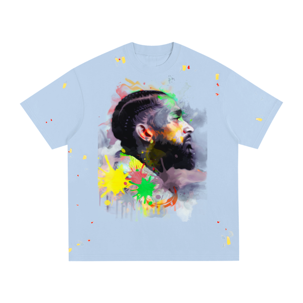 Truth Unlimited "Nipsey Hussle" Paint Splatter T-Shirt