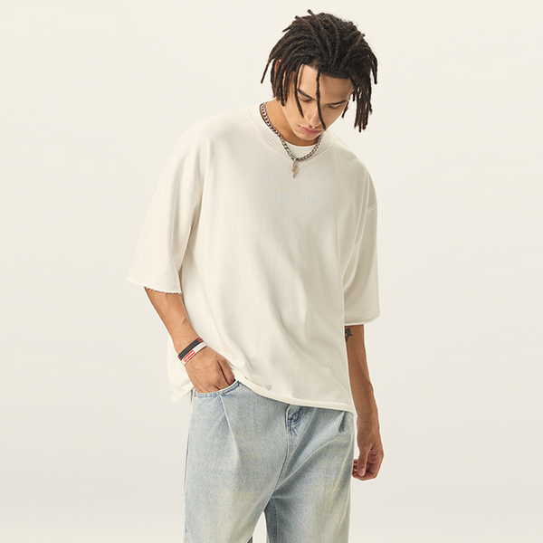 (NEW) Truth Unlimited Men’s Cropped Terry T-shirt（280GSM）