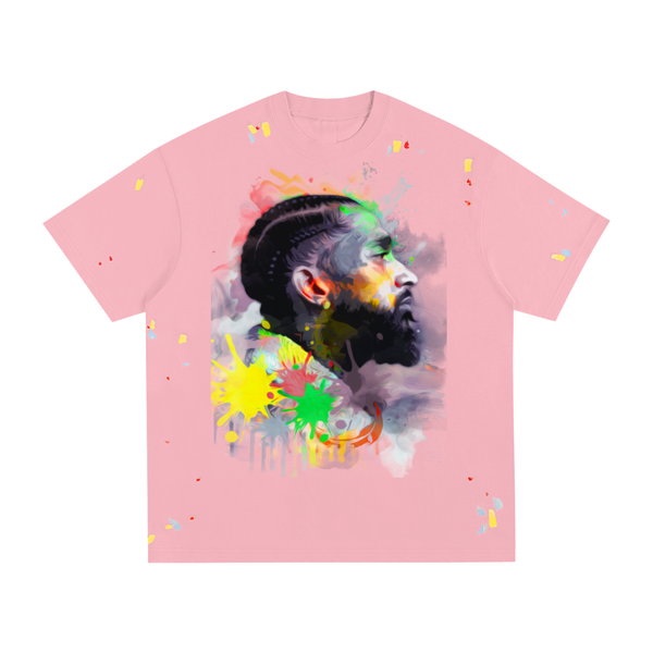 Truth Unlimited "Nipsey Hussle" Paint Splatter T-Shirt