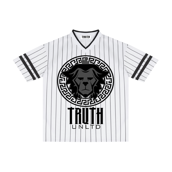 Truth Unlimited Unisex Striped Loose V-Neck T-Shirt