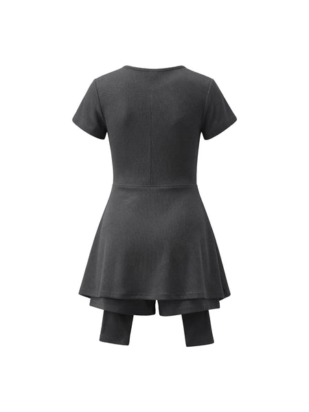 Truth Unlimited Women's Dual-Function Cape Tie-Waist Romper