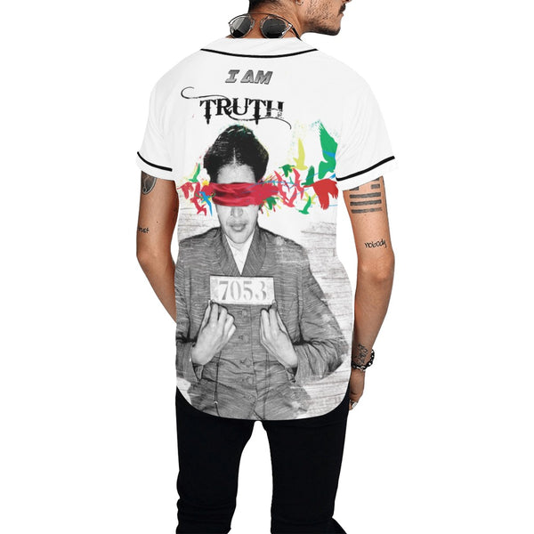 Truth Unlimited 'Rosa Parks" All Over Print Baseball Jersey for Men